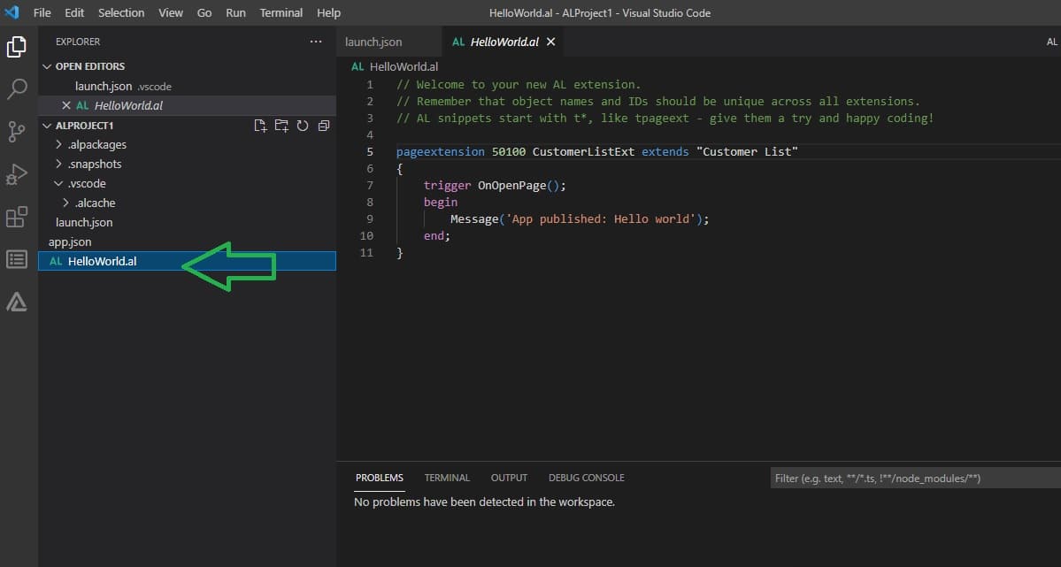 START BUSINESS CENTRAL DEVELOPMENT ( CODING )