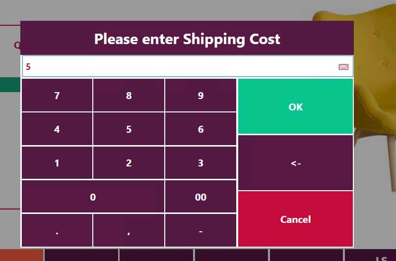 Please Enter shipping Cost
