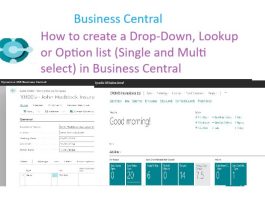 How to Create a Drop-Down, Lookup or Option list (Single and Multi select) in Business Central easy steps with real life example