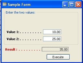 Sample Practice Form result