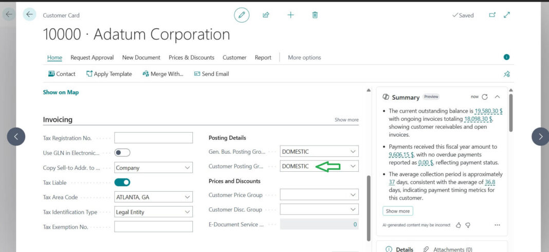How to Setup Customer Posting Groups in Business Central