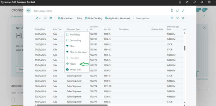 How to Resize and Personalize Columns in Business Central (2026 Guide)