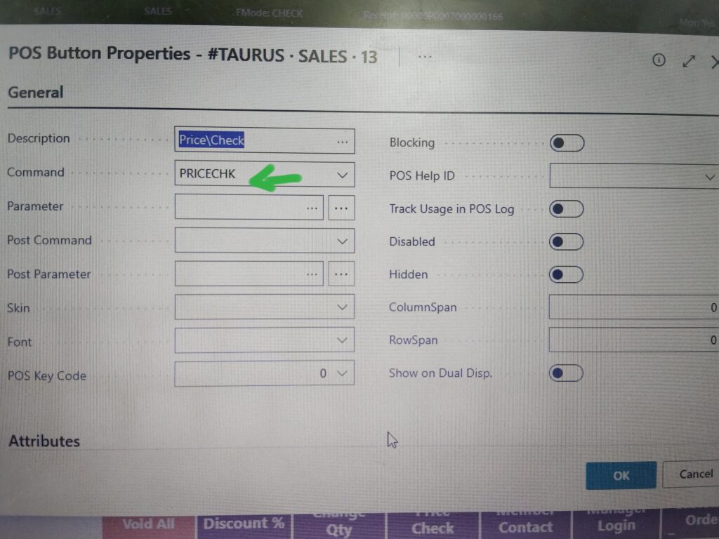 LS Central POS Commands List for Price Checking
