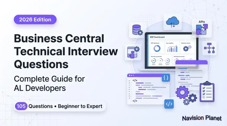Business Central technical interview questions guide for AL developers