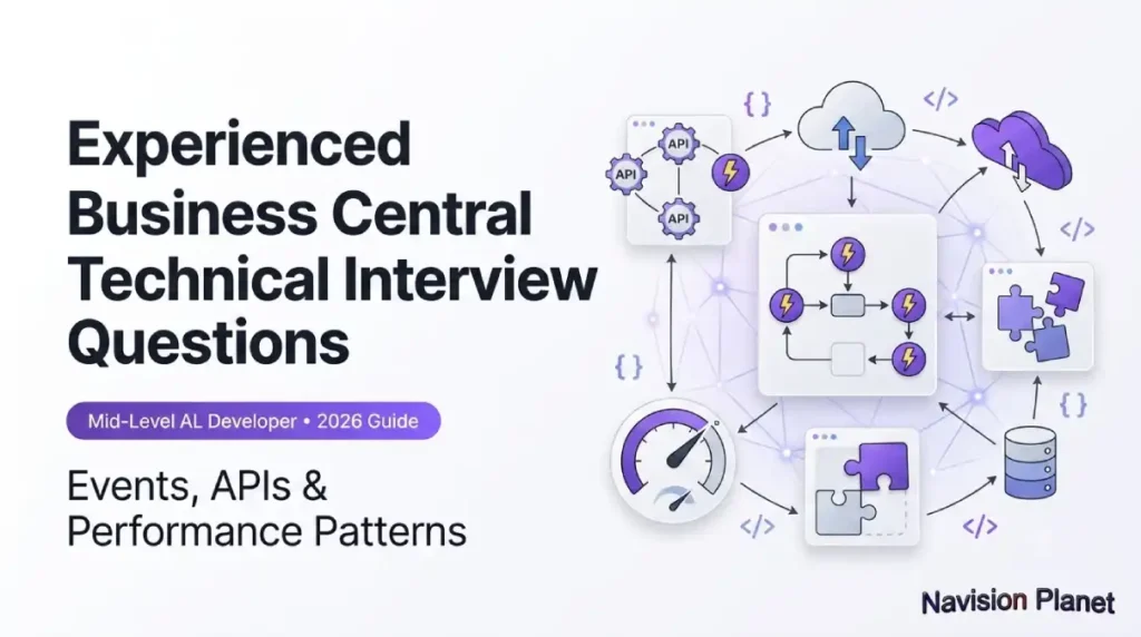 Experienced Business Central technical interview questions on events and APIs