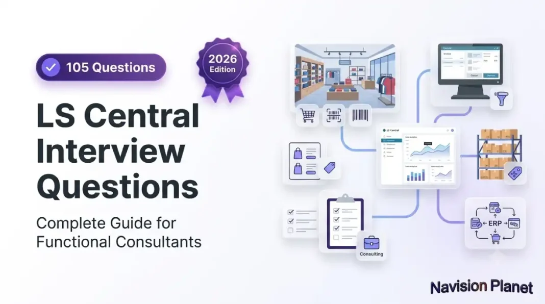 LS Central Functional Interview Questions and Answers (2026) + Free Mock Exam LS Central interview questions guide for functional consultants